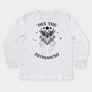 Hex the patriarchy Kids Long Sleeve T-Shirt